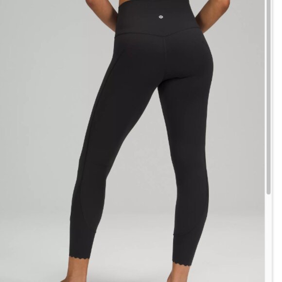 lululemon Align Pant 25" Scallop - Black - Picture 1 of 5